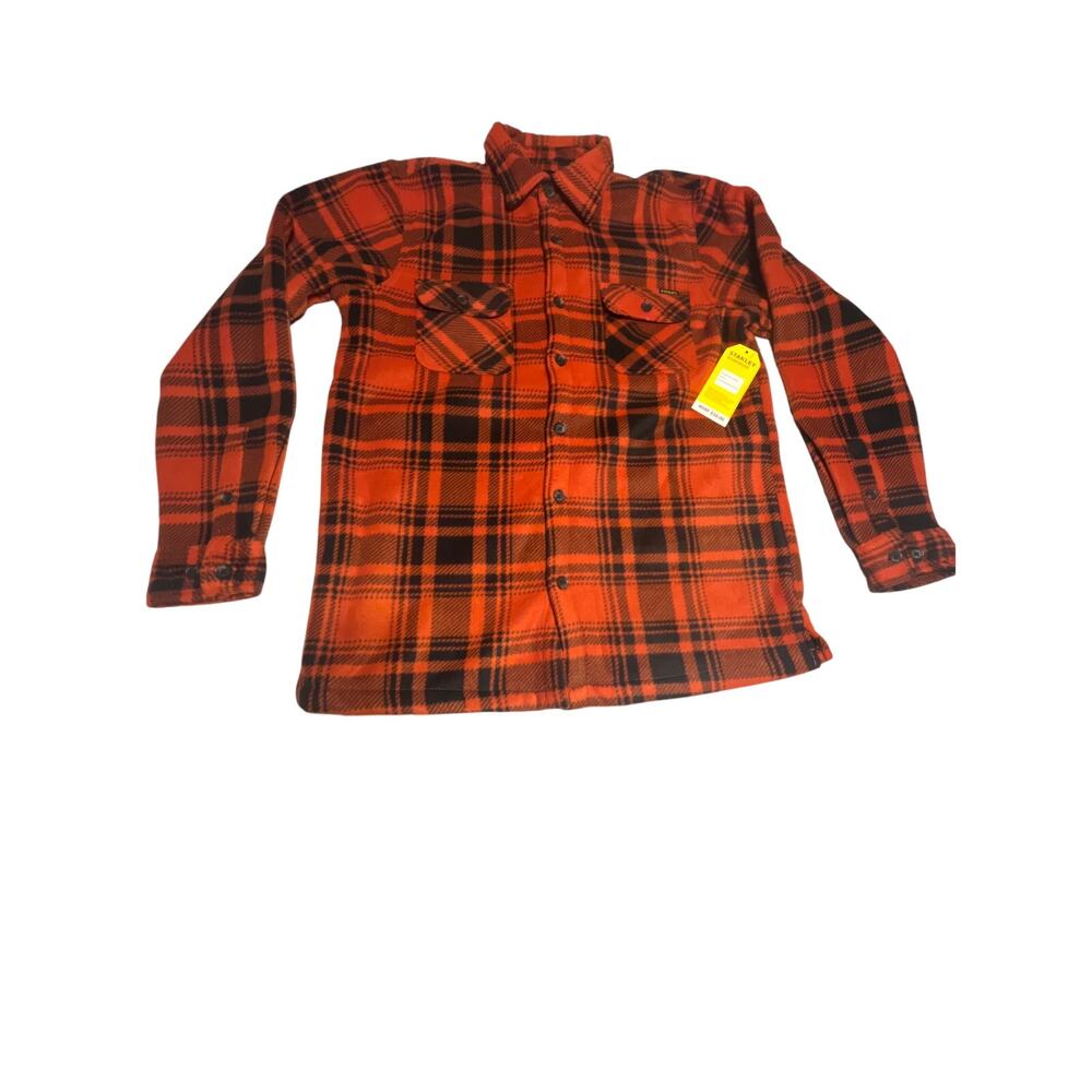 Stanley Workwear Insulated  Orange and Black Plaid Shirt M - Picture 2 of 9